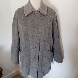 Vintage Grey Penguin Fashions Wool Coat